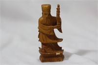 A Carved Bone Chess Piece