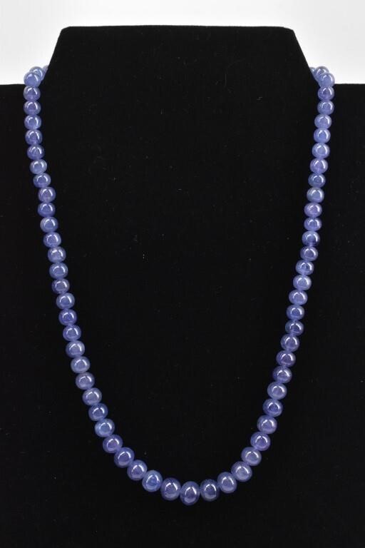 STAUER Blue Tanzanite Bead Necklace