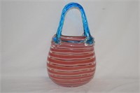An Art Glass Basket