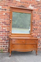 2 over 1 Tiger Oak Dresser 52" x 45"