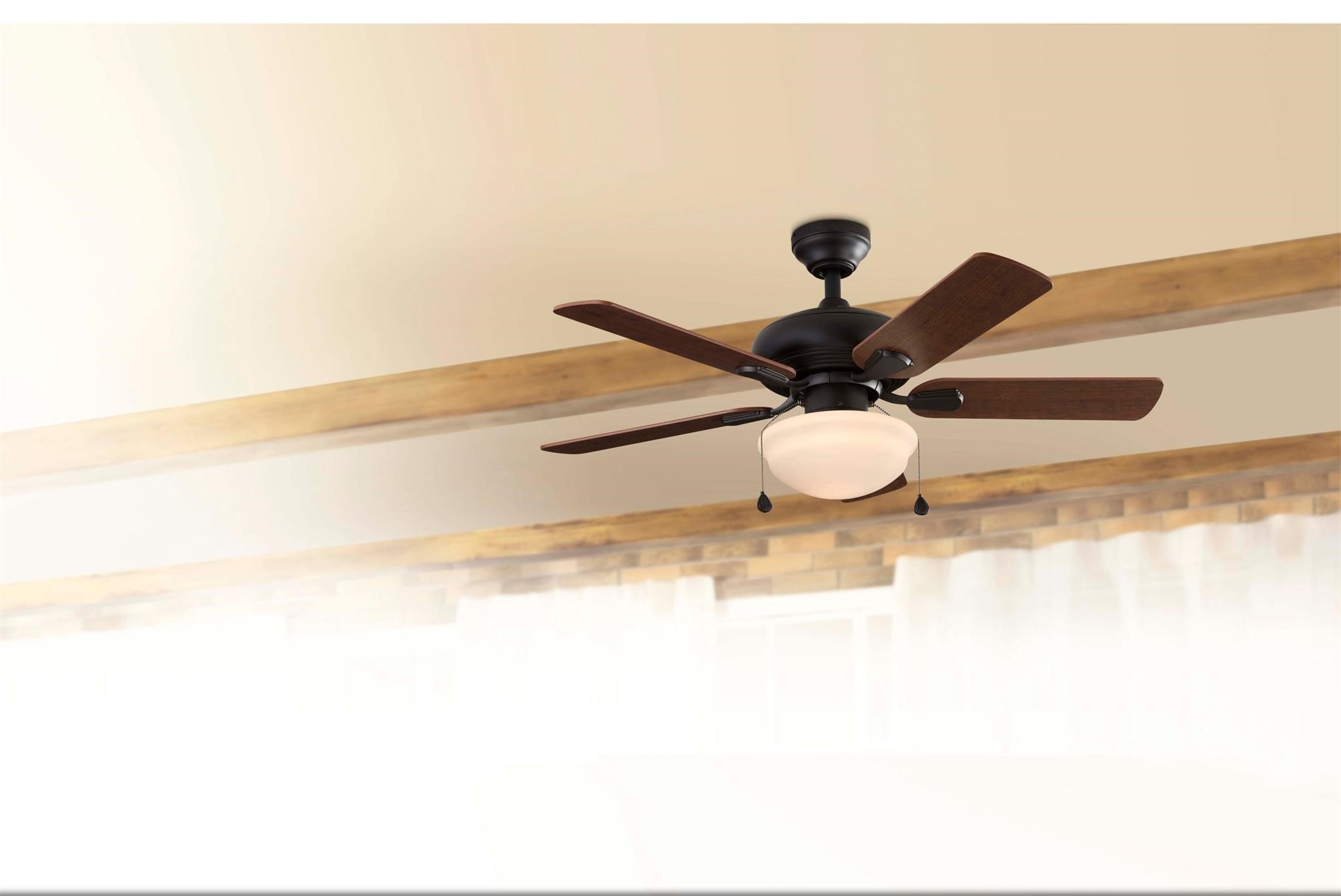$65  Harbor Breeze 42-in LED Ceiling Fan  5-Blade