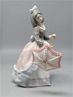 LLADRO 1980's Jolie #5210 Young Lady w/ Parasol