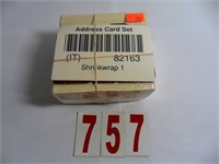 82163 Address Kit Card Set
