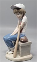 LLADRO 1985 Little Leaguer on Bench #5291 Figurine