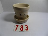 31143 Flower Pot and Base - Heritage Green