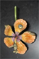 A Jay Strongwater Enamel Flower