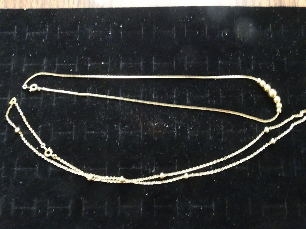 Costume Jewelry Gold Tone Necklaces