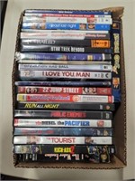 Box W/Hit Movie DVD'S & VHS