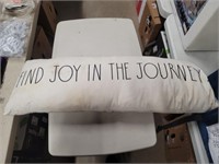 "Find Joy In The Journey" Long Pillow