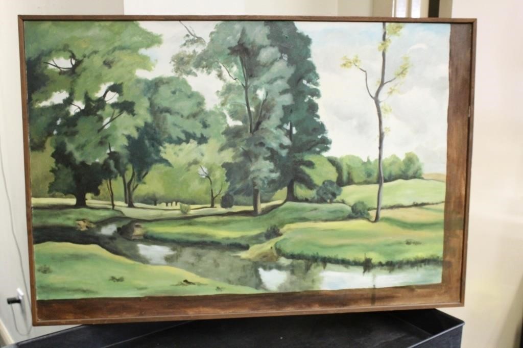 A Midcentury Oil on Canvas