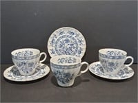 Blue Fjord Wood & Sons Tea Cup and Saucers