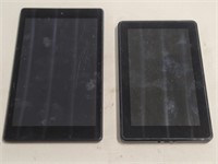 Two Amazon Kindle Tablets