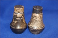 Pair of Weighted Sterling Salt and Pepper Shakers
