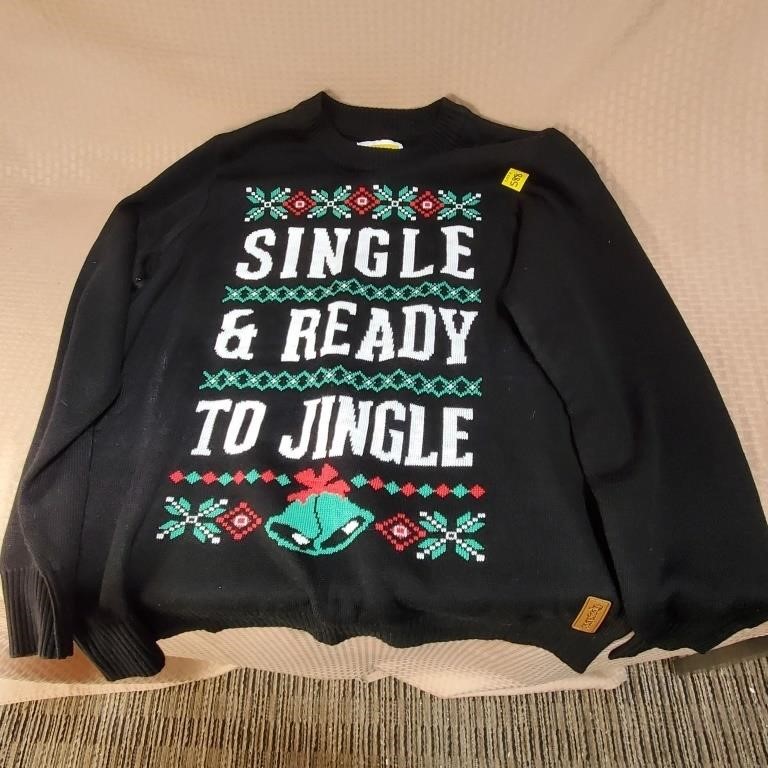Single Ready to Mingle XL Xmas Sweater