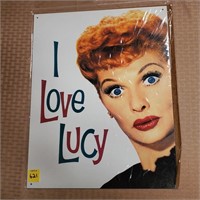 I Love Lucy Metal Sign