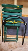2 Metal Folding Chair & Metal Car Bike Rack