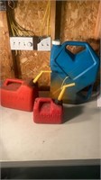Gas Cans and Water Jug