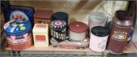 Lot of Assorted Tin Cans