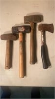 Small Sludge Hammers and Axe