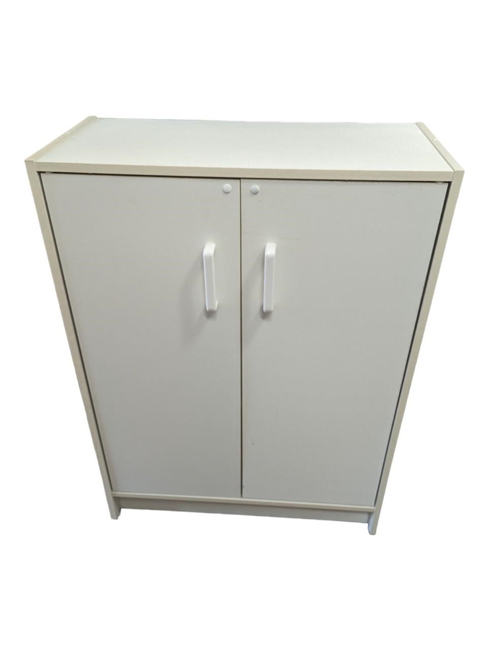 Ikea White 3-Shelf Storage Cabinet