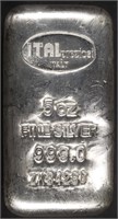 (1) 5 OZ .999 SILVER ITALIPREZIOSI BAR