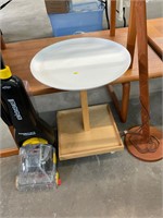 IKEA White Tray Top Rolling Table