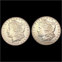 [2] Morgan Silver Dollars [1880-O, 1890] CLOSELY