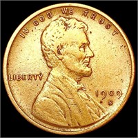 1909-S VDB Wheat Cent NEARLY UNCIRCULATED