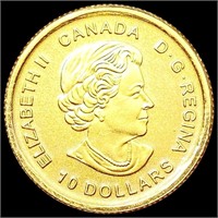 2018 Canada 1/4oz Gold $10 GEM PROOF