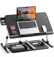 NEW $72 Laptop Bed Tray Desk Black