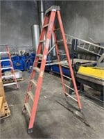 Werner 8ft Fiberglass Ladder (Red)