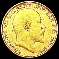 1903 G. Britain .1178oz Gold 1/2oz Sovereign