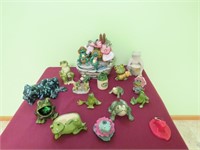 Ceramic frogs