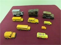 School bus and truck banks