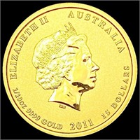 2011 Australia 1/10oz Gold $15 GEM PROOF