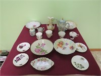 Tea set and misc. plates and cups