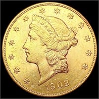 1902-S $20 Gold Double Eagle UNCIRCULATED