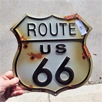 12"X12" ROUTE 66   METAL SIGN