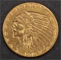 1913 $2.5 GOLD INDIAN NICE BU