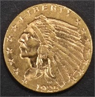 1925-D $2.5 GOLD INDIAN NICE BU