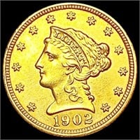 1902 $2.50 Gold Quarter Eagle CLOSELY