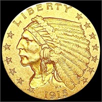 1915 $2.50 Gold Quarter Eagle CLOSELY