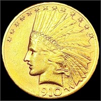 1910-S $10 Gold Eagle CLOSELY UNCIRCULATED