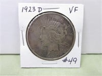 1923d Peace Dollar VF
