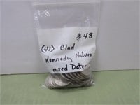 (41) Clad Kennedy Halves, mixed dates