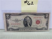 1953 $2 Red Seal Note (well circulated)