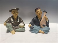 Pair Asian figurines