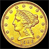1906 $2.50 Gold Quarter Eagle CLOSELY