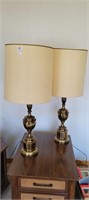 Pair of Lamps 35" high