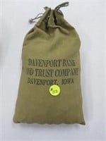 Davenport Bank & Trust Bank Bag of Unsearched -